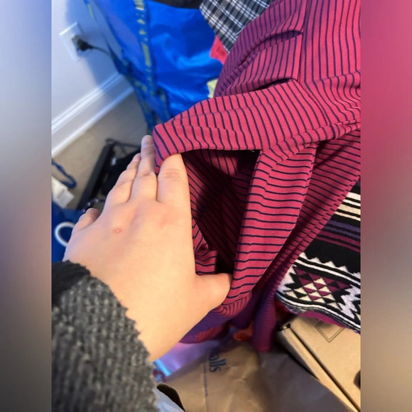 LULAROE AMELIA STRIPED DRESS - Picture 5 of 5